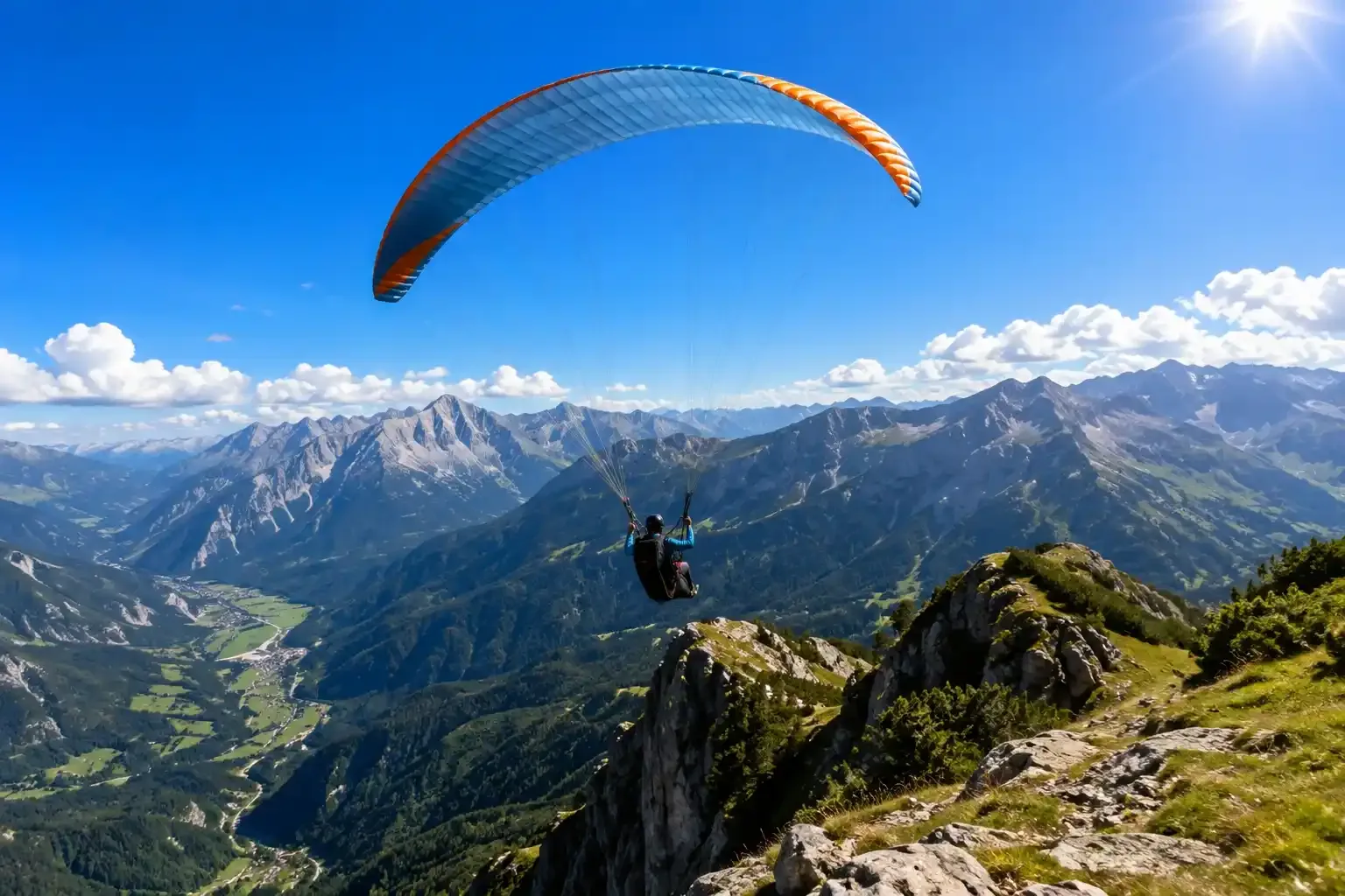 Parapendio sul Monte Alpi
